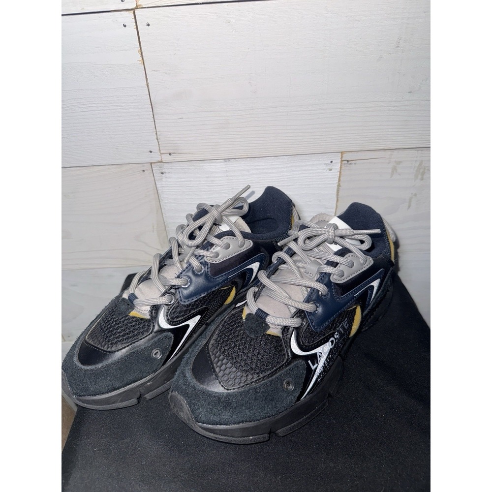Lacoste Sneakers Mens 7 Black L003 Neo Chunky Mesh Lace Up Trainer Streetwear